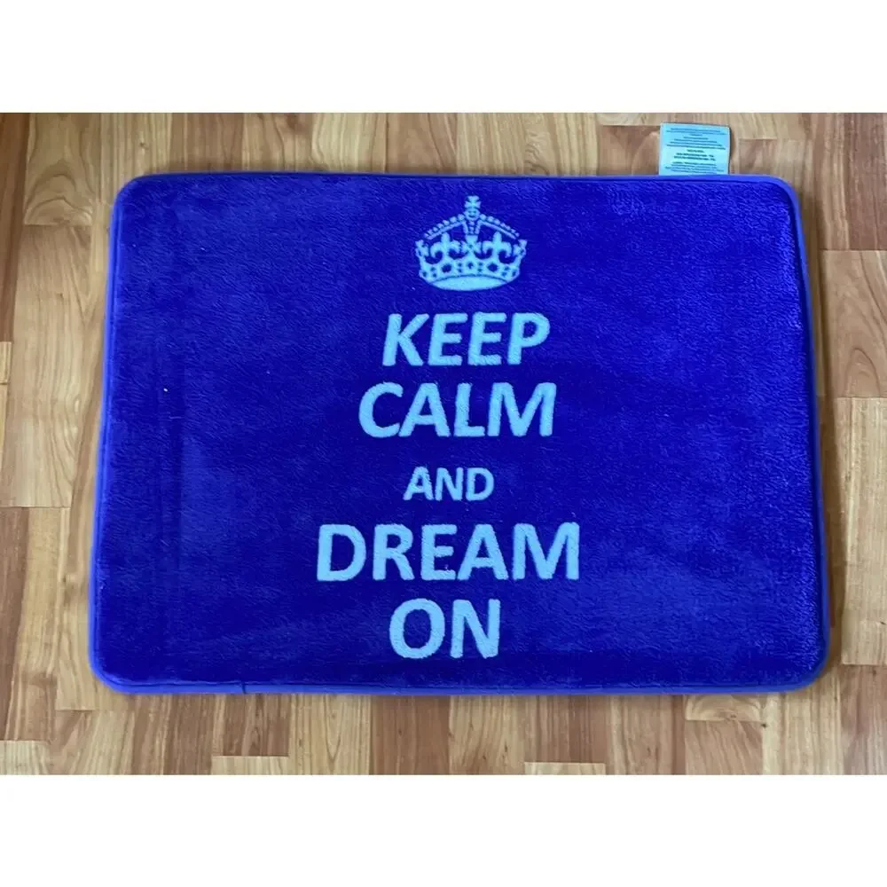 Keep Calm and Dream on Purple Carpet